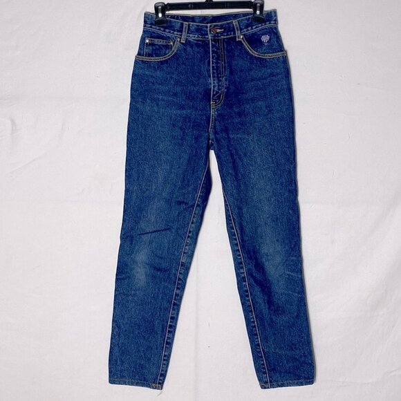 Vintage Fortei Med Stone Wash High Rise Tapered Mom Style Jeans 6 - Picture 1 of 12